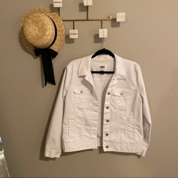 white denim jacket size 22